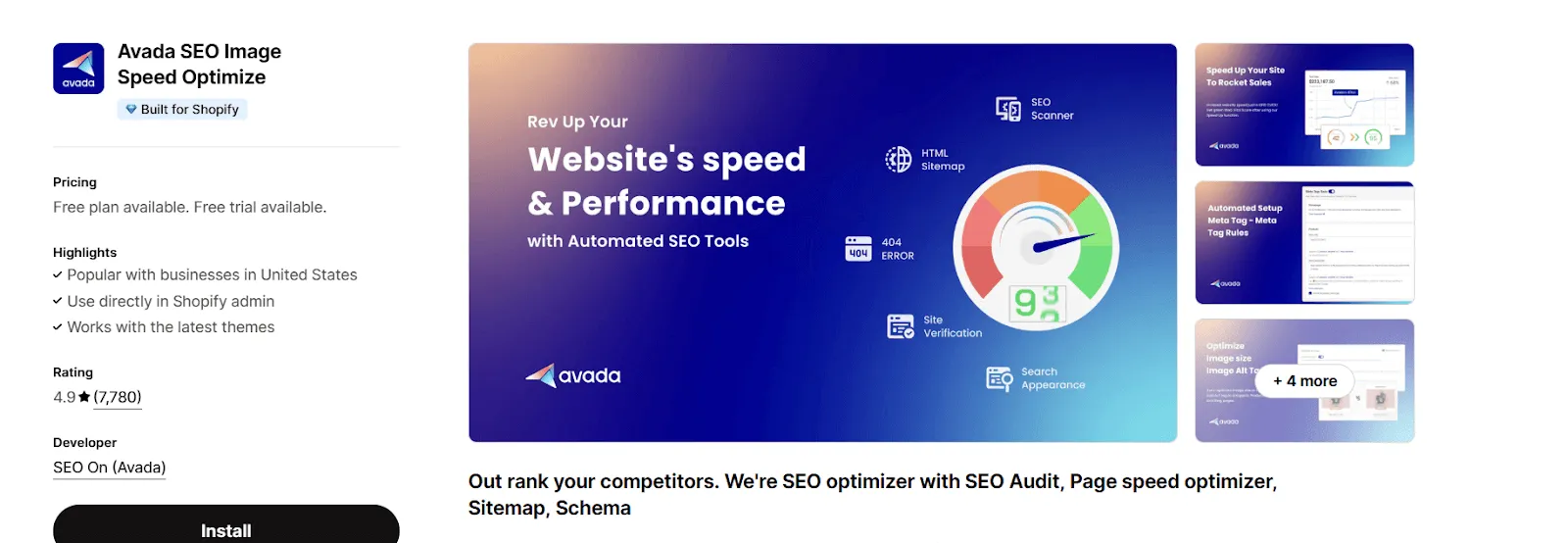 Avada SEO Image Speed Optimize